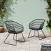 TERRY CHAIR,2PCS with 2 Cushions,Gray - DTYStore