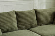 Modern Sectional Couch , 2 Pieces Corduroy Couch Cushion Covers , Soft Stretch Sofa Slipcovers with 2pcs Pillows