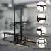 Power Tower with Bench Pull Up Bar Dip Station Adjustable Height Dip Stand Heavy Duty Multi-Function Fitness Rack - DTYStore