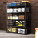 72"H 5 Tier Metal Shelves for Storage Garage Shelving 2000LBS Heavy Duty Storage Shelves Adjustable Garage Shelf Industrial Shelving Unit Storage Utility Rack,47.2"W*23.6"D*72"H,Black - DTYStore