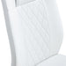 Modern dining chairs, dining room chairs, and golden leg cushioned chairs made of artificial leather, suitable for kitchens, living rooms, bedrooms, and offices. Set of 6 pieces (white+PU )C-001 - DTYStore