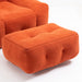Fluffy bean bag chair, comfortable bean bag for adults and children, super soft lazy sofa chair with memory foam and ottoman, indoor modern focus bean bag chair for living room, bedroom, apartment - DTYStore