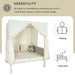 U_Style Outdoor Patio Sunbed with Curtains, High Comfort, Suitable for Multiple Scenarios - DTYStore
