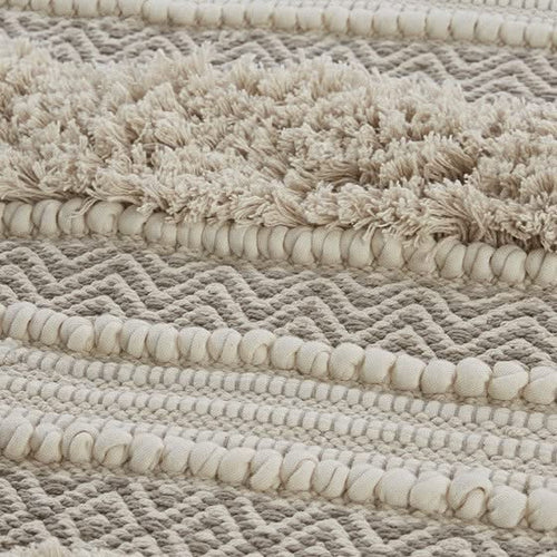 Woven Texture Stripe Bath Rug Natural 22x58' - Image 3