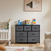 7 storage Spaces, assembled wardrobe lockers, bedroom furniture lockers,gray - DTYStore