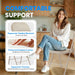 2 Pack Folding Chairs with Leather Padded Cushion Seats & Durable Metal Frame, Comfortable, Foldable, Portable, Commercial Event Seat, Indoor Outdoor for Parties, Home, Office, Kahki - DTYStore
