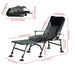 Camping Lounge Chair with Detachable Footrest, Portable Folding Reclining Camping Chair with Adjustable backrest for Indoor and Outdoor Camping Beach Hiking Fishing, Green+black - DTYStore