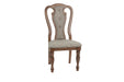 Set of 2 Dining Chairs Upholstered Tufted unique Design Chairs Back Cushion Seat Dining Room - DTYStore