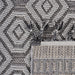 DTY Signature Collection 8X10 Grey/White /Geometric Indoor/Outdoor Area Rug - DTYStore