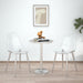 Modern simple transparent dining chair plastic chair armless crystal chair Nordic creative makeup stool negotiation chair Set of 4 and plating metal legW115164140,TW-1200 - DTYStore