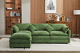 Modular Sectional Sofa, 3-Seater Sofa, Modern L-Shaped Sofa for Living Room Bedroom Apartment,Green - DTYStore