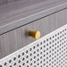 Modern minimalist storage cabinet, Japanese rattan shoe cabinet, bed top cabinet, small home furniture. Suitable for corridors and living rooms. GZ-DI-03 - DTYStore