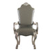 Grey and Vintage Bone White Arm Chairs (Set of 2) - DTYStore