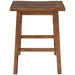 Farmhouse Rustic 2-piece Counter Height Wood Kitchen Dining Stools for Small Places, Walnut - DTYStore