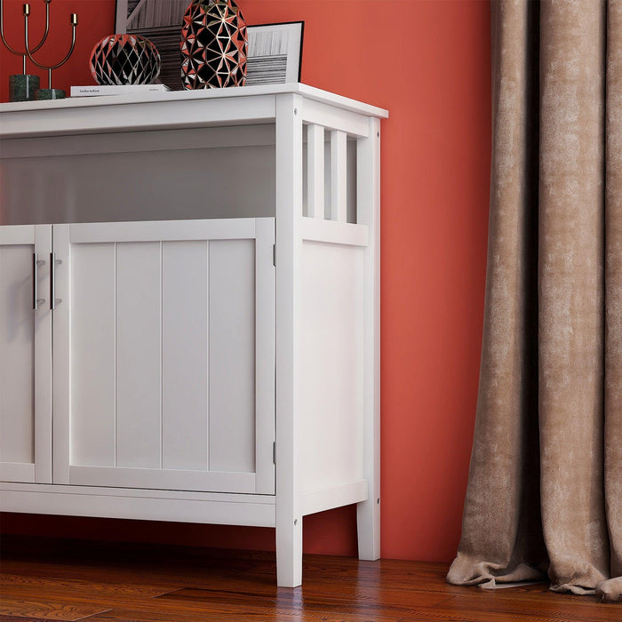 Kitchen Storage Sideboard and Buffet Server Cabinet-White - DTYStore