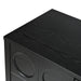 Stylish Storage Cabinet Sideboard Wooden Cabinet with Unique Geometric Circle Door Design,Suitable for Study Rooms ,Entrance and Living Room(Black) - DTYStore