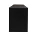 Black TV Stand with LED RGB Lights,Flat Screen TV Cabinet, Gaming Consoles - in Lounge Room, Living Room and Bedroom(Black) - DTYStore