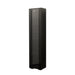 Black side cabinet with aluminum strip lamp,With large storage space - DTYStore