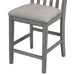 5-piece Counter Height Dining Table Set with Built-in Storage Shelves,Grey(OLD SKU W504S00143) - DTYStore