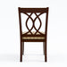 Classic Transitional Dining Chairs Brown Cherry Solid wood Padded Fabric Seat Set of 2 Side Chairs Dining Room Furniture Beautifully-crafted chairs - DTYStore