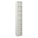 8-Tier Media Tower Rack, CD DVD Slim Storage Cabinet with Adjustable Shelves, Tall Narrow Bookcase Display Bookshelf for Home Office,Multi-functional double-decker bookcase - DTYStore
