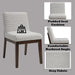 Edwyn Gray Linen Side Chair (Set of 2) - DTYStore