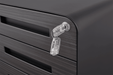 3 Drawer Mobile File Cabinet Under Desk, Simple Style Versatile Storage for Files, 5 Wheel Design, Anti-Tilting, Cold Rolled Steel, Waterproof, Moisture-Proof, for Legal/Letter A4 Files - DTYStore