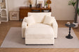 Single Sofa Chair with Removable Ottoman, Comfy Sleeper Chair, Modern and High-Quality Lounge Sofa Bed for Living Room, Bedroom, Small Apartment - DTYStore