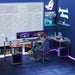 L Shaped Gaming Desk,Brown - DTYStore