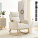 27.6"W Modern Accent High Backrest Living Room Lounge Arm Rocking Chair, Two Side Pocket - DTYStore