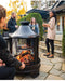 XOT035 Garden Metal Outdoor heating furnace for backyard 2 in 1 Fire Pit for Outdoor