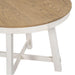 Farmhouse Round Extendable Dining Table with 16" Leaf Wood Kitchen Table - DTYStore