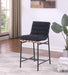 Lahni 17.75' Black Boucle Fabric Counter Height Chair - DTYStore