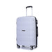Hardshell Suitcase Spinner Wheels PP Luggage Sets Lightweight Durable Suitcase with TSA Lock,3-Piece Set (20/24/28) ,Silver - DTYStore