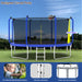 14FT Trampoline with Basketball Hoop, ASTM Approved Reinforced Type Outdoor Trampoline with Enclosure Net - DTYStore