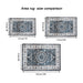 Area Rug 8x10 Vintage Bohemia Large Persian Non-slip Washable Rug For Living Room Kitchen Bedroom Living Room Flower Design Navy Blue - DTYStore
