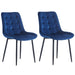 Dining Chair 2PCS（BLUE），Modern style，New technology，Suitable for restaurants, cafes, taverns, offices, living rooms, reception rooms.Simple structure, easy installation. - DTYStore