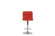 BAR STOOL in Red, Chrome - DTYStore