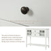 Sideboard Console Table with Bottom Shelf, Farmhouse Wood/Glass Buffet Storage Cabinet - DTYStore