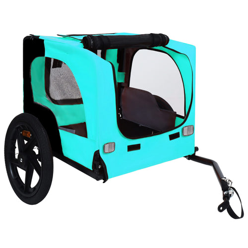 Pet Bike Trailer Dog Cart for Bicycle,Suitable for Small and Medium Pets, Easy Folding Cart Frame, Quick Release Wheel, Non-Slip Floor, Internal Leash - Image 12