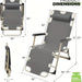deck chair grey - DTYStore