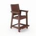 Brown Modern Counter Chair – Sleek HDPE Poly Lumber for Dining, Patio, and Garden Comfort - DTYStore