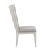Katia Light Gray Linen & Weathered White Finish Side Chair( Set of 2) - DTYStore