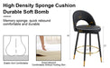 360 ° rotatable bar chair.Modern PU comfortable upholstered bar chair with smooth and beautiful metal legs for dining room, kitchen, terrace and guest office chair . - DTYStore