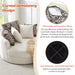 Swivel Accent Barrel Chair with 5 Movable Pillow 360 Degree Swivel Round Sofa Chair for Living Room,Bedroom, Hotel(Old SKU:WF315766AAA), Beige - DTYStore