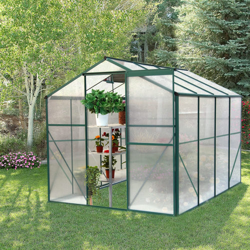 Polycarbonate Greenhouse,6'x 8' Heavy Duty Walk-in Plant Garden Greenhouse for Backyard/Outdoor - Image 8