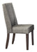 Contemporary Design Dark Brown Finish Dining Chairs Set of 2pc Fabric Upholstered Dining Room Furniture - DTYStore