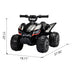 Kids Ride-on ATV, 6V Battery Powered Electric Quad Car with Music, LED Lights and Spray Device, 4 Wheeled Ride-on Toy for Toddlers Age 3-5, Black - DTYStore