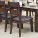 Dark Cherry Finish Solid wood Transitional Style Kitchen Set of 2pcs Dining Chairs Bold & Sturdy Design Chairs Dining Room Furniture Padded Leatherette Seats - DTYStore