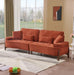 103 inch comfortable deep seated sofa with pillow, suitable for bedroom, living room, apartment, office, dormitory decoration - DTYStore
